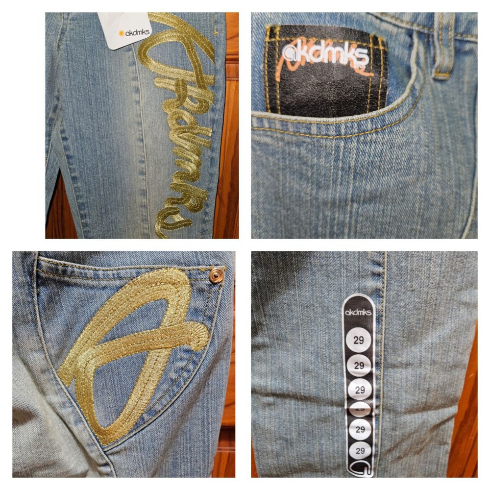 Vintage Akademiks (akdmks) Jeans Women's Size 29 New - Picture 2 of 9